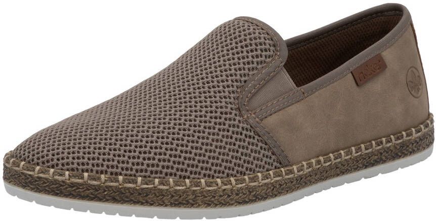 Rieker Espadrilles Slipper strand schoen zomerschoen met stretchinzetten