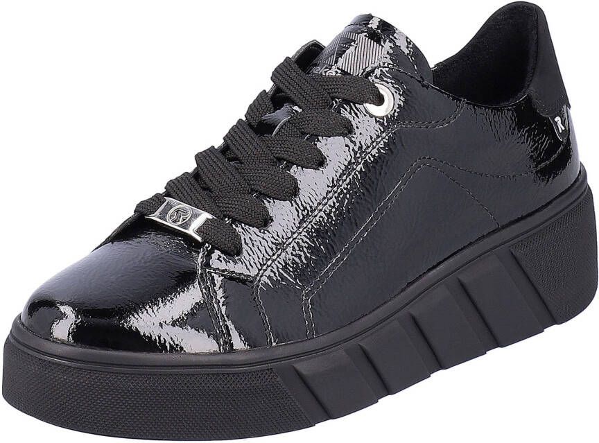 Rieker EVOLUTION Plateausneakers vrijetijdsschoen lage schoen veterschoen met modieuze plateauzool