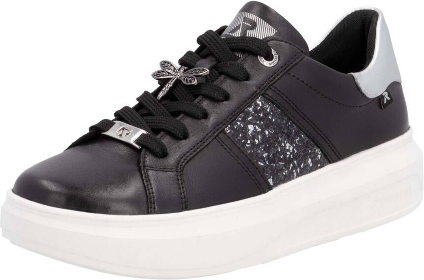 Rieker EVOLUTION Plateausneakers vrijetijdsschoen lage schoen veterschoen met contrast bies
