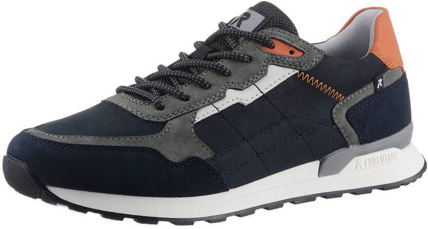 Rieker EVOLUTION Sneakers vrijetijdsschoen lage schoen veterschoen met contrastdetails