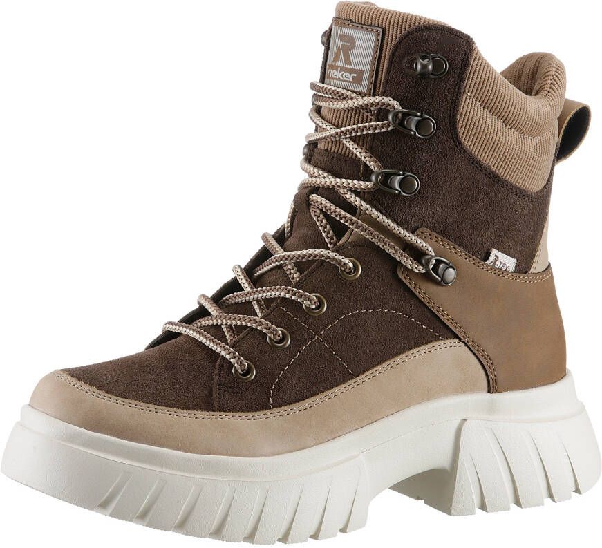Rieker EVOLUTION Veterschoenen outdoorboots winterboots met waterafstotende r-tex-membraan