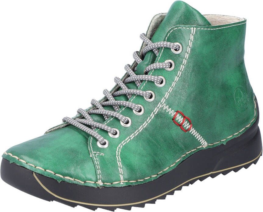 Rieker Hoge veterschoenen met modieuze profielzool