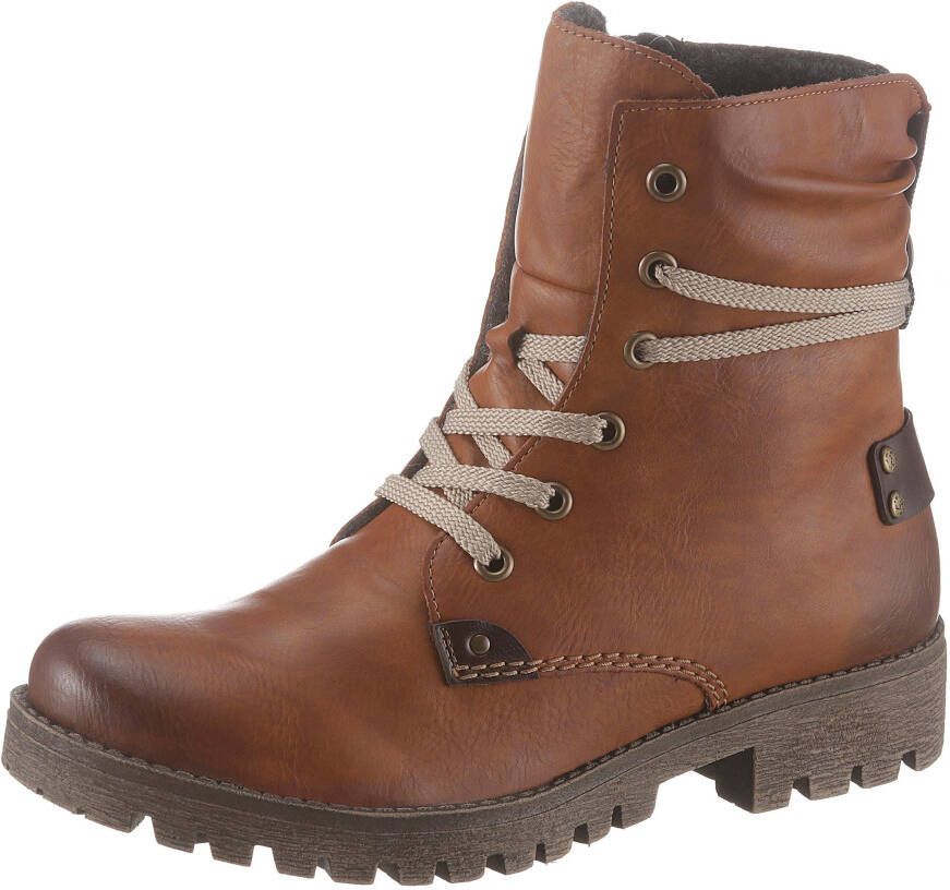 Rieker Hoge veterschoenen met opvallende vetersluiting - Foto 2