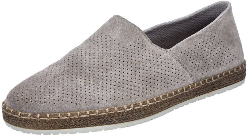 Rieker Instappers instapschoen casual slipper moccasin met perforatie