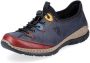 Rieker damesschoenen lage instappers N3271-35 blauw combi - Thumbnail 13