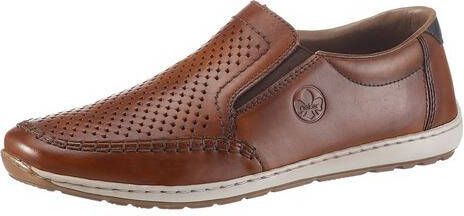 Rieker Instappers Slip-on sneaker instapschoen loafer met geperforeerde bovenkant - Foto 4