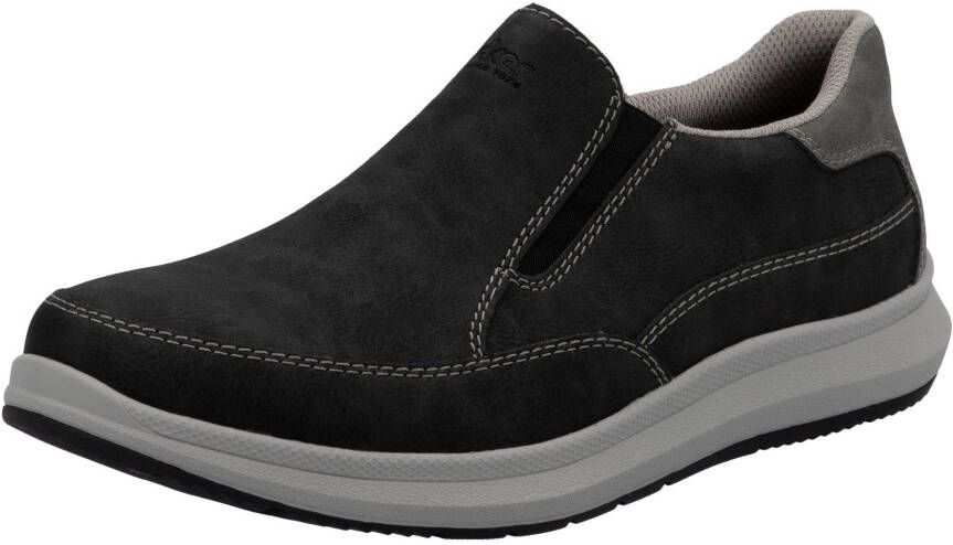 Rieker Instappers slip-on sneaker lage schoen loafer vrijetijdsschoen met elastische band