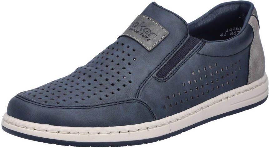 Rieker Instappers slip-on sneaker loafer comfort schoen met elastiek voor goede pasvorm