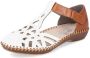 Rieker Witte Strappy Sandalen voor Dames - Thumbnail 1
