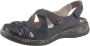 Rieker Klittenbandschoenen zomerschoen sleehak bandjessandaal met contrasterende stiksels - Thumbnail 2