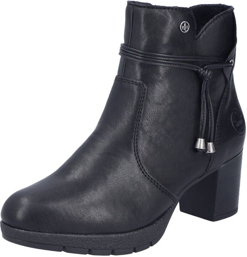 Rieker Laarsjes Zakelijke enkellaars blokhak boots in smalle vorm