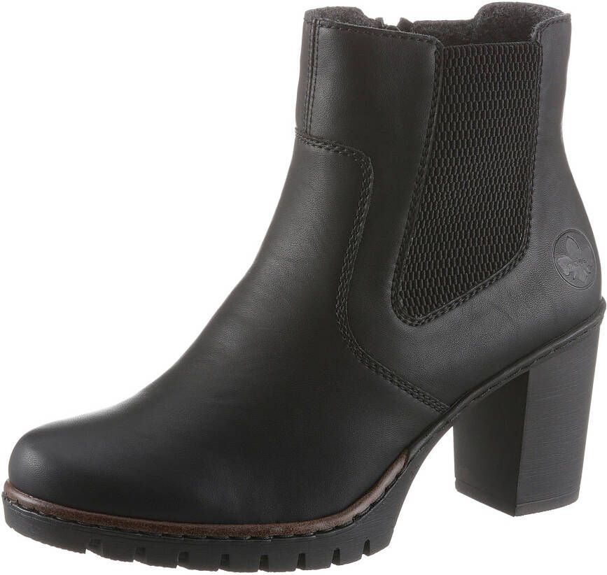 Rieker Laarsjes laarzen chelsea-ankle boots blokhak in elegante look