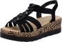 Rieker Plateausandaaltjes Zomerschoen vakantieschoen sandalette met decoratief sieraandeel - Thumbnail 2
