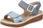 Rieker Plateausandalen Sandalette zomerschoen sleehaksandaal met praktische klittenbandsluitingen - Thumbnail 2
