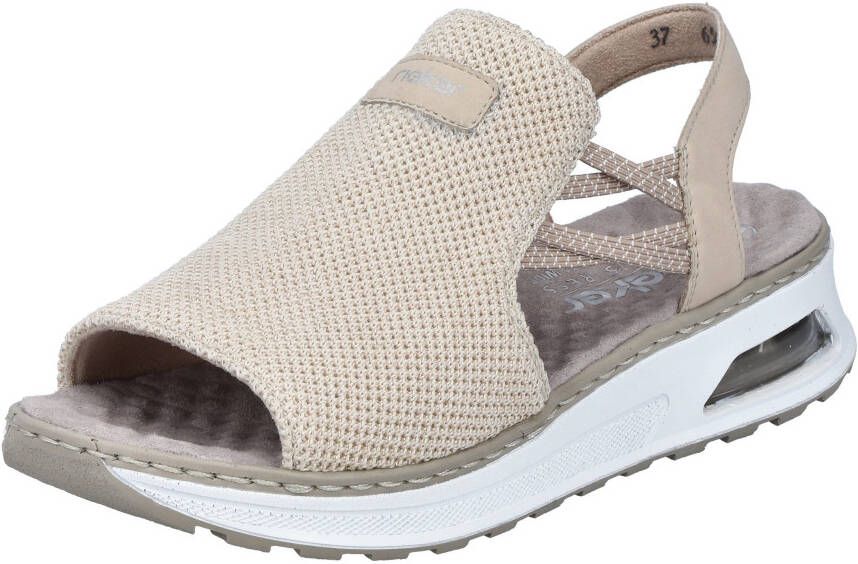 Rieker Dames Sandalen 65661 Beige Extra Wijde Pasvorm - Foto 2