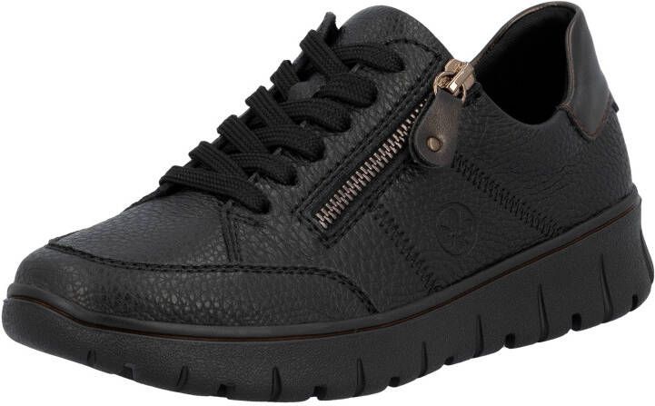 Rieker Plateausneakers Vrijetijdsschoen veterschoen lage schoen in comfortwijdte G (= wijd)