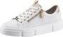 Rieker Plateausneakers met goudkleurige details vrijetijdsschoen lage schoen veterschoen - Thumbnail 3