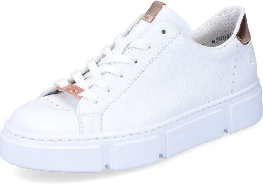Rieker Plateausneakers met metallic-kleuraccenten vrijetijdsschoen lage schoen veterschoen - Foto 1