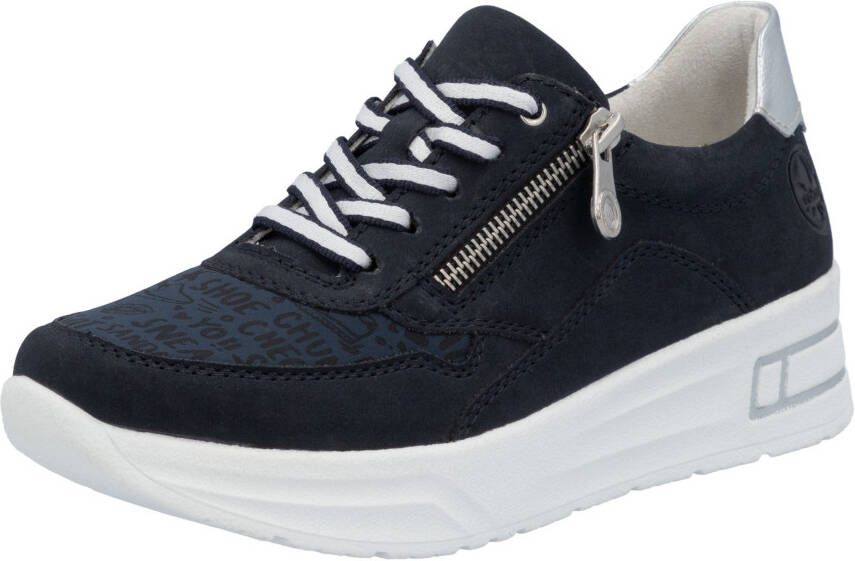 Rieker Plateausneakers veterschoenen lage schoen vrijetijdsschoen met zachte inlegzool