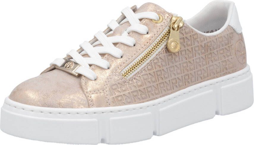 Rieker Plateausneakers vrijetijdsschoen lage schoen veterschoen met rits