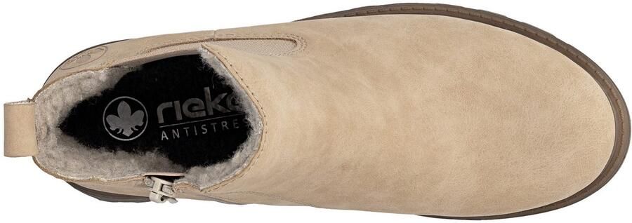 Rieker Chelsea-boots instappers enkellaars blokhak met knusse warme voering - Foto 8
