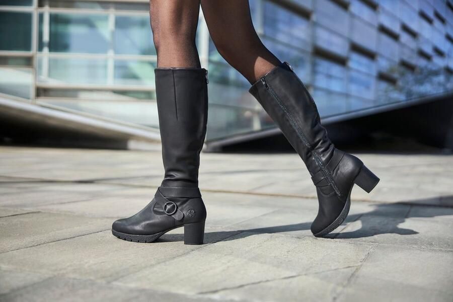 Rieker Laarzen Lange laars blokhak met ritssluiting aan de achterkant-smalle vorm - Foto 4