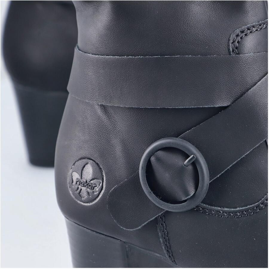 Rieker Laarzen Lange laars blokhak met ritssluiting aan de achterkant-smalle vorm