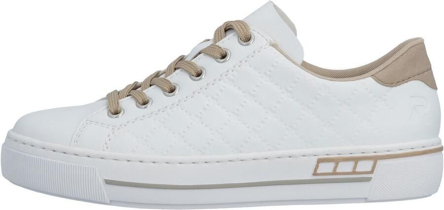 Rieker Plateausneakers harmonieuze contrastdetails vrijetijdsschoen lage schoen veterschoen - Foto 8