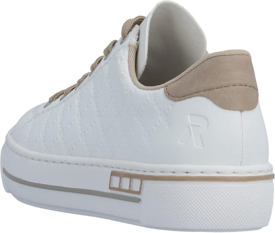 Rieker Plateausneakers harmonieuze contrastdetails vrijetijdsschoen lage schoen veterschoen - Foto 4