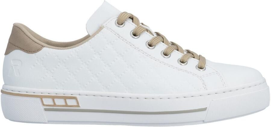Rieker Plateausneakers harmonieuze contrastdetails vrijetijdsschoen lage schoen veterschoen - Foto 9