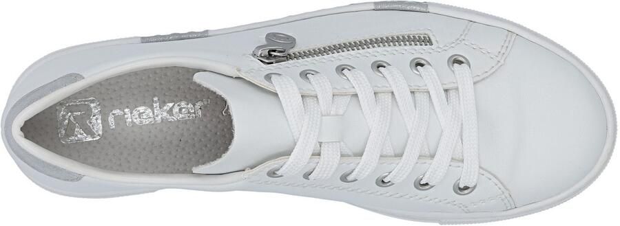 Rieker Plateausneakers met decoratieve rits aan de zijkant vrijetijdsschoen lage schoen veterschoen - Foto 10