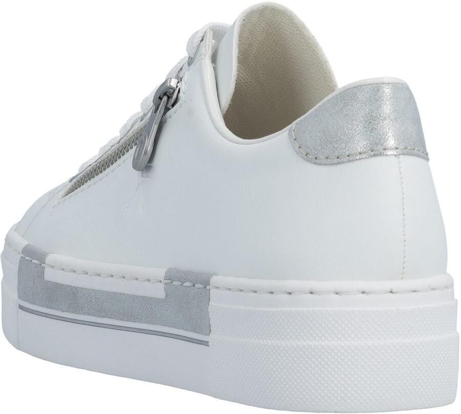 Rieker Plateausneakers met decoratieve rits aan de zijkant vrijetijdsschoen lage schoen veterschoen - Foto 3