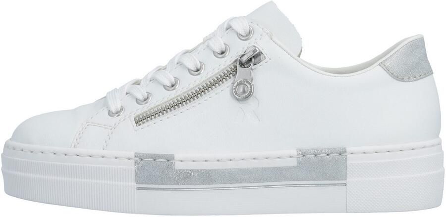 Rieker Plateausneakers met decoratieve rits aan de zijkant vrijetijdsschoen lage schoen veterschoen - Foto 6