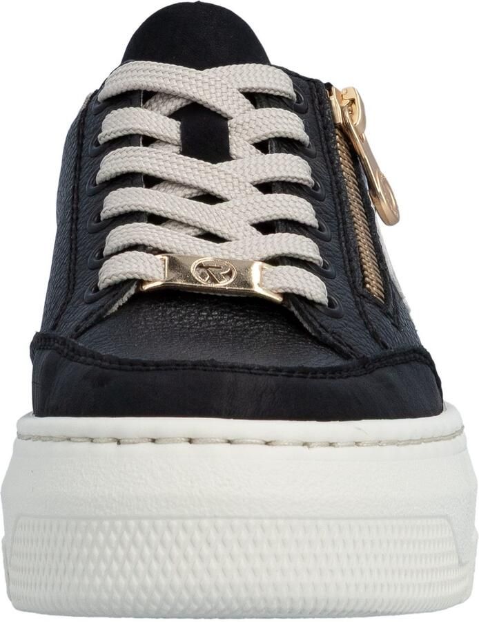 Rieker Plateausneakers veterschoenen lage schoen vrijetijdsschoen met zijrits - Foto 4