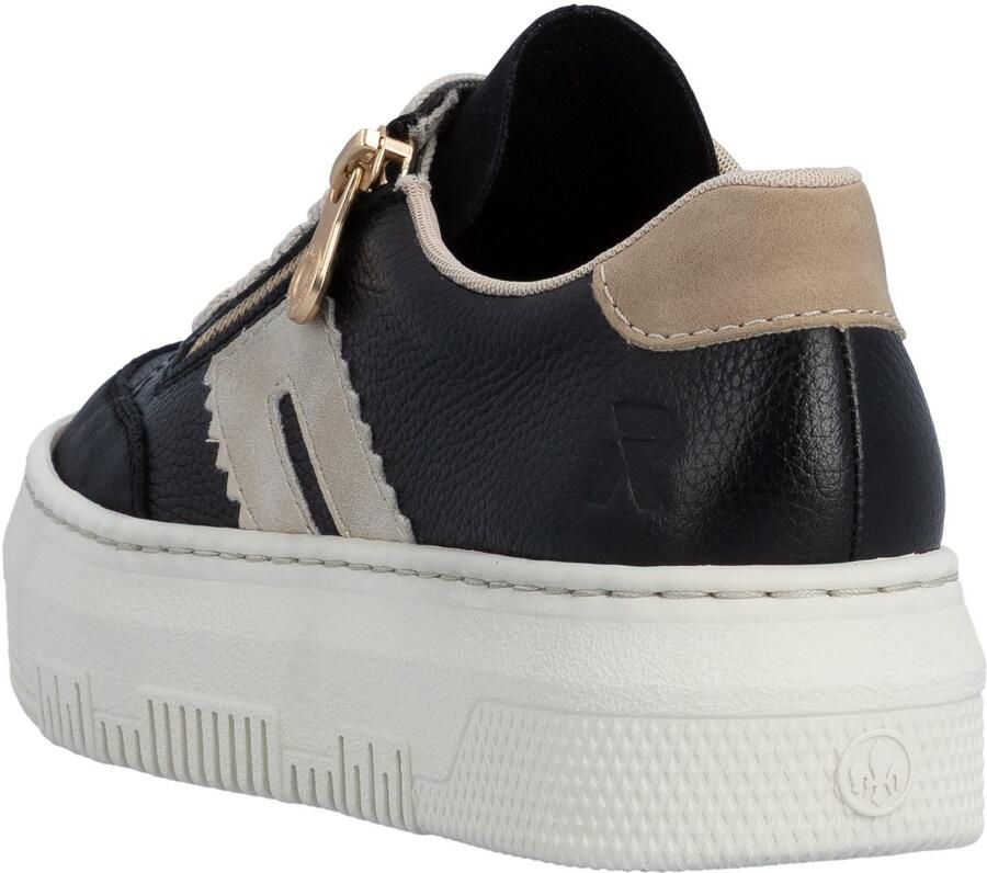 Rieker Plateausneakers veterschoenen lage schoen vrijetijdsschoen met zijrits - Foto 3