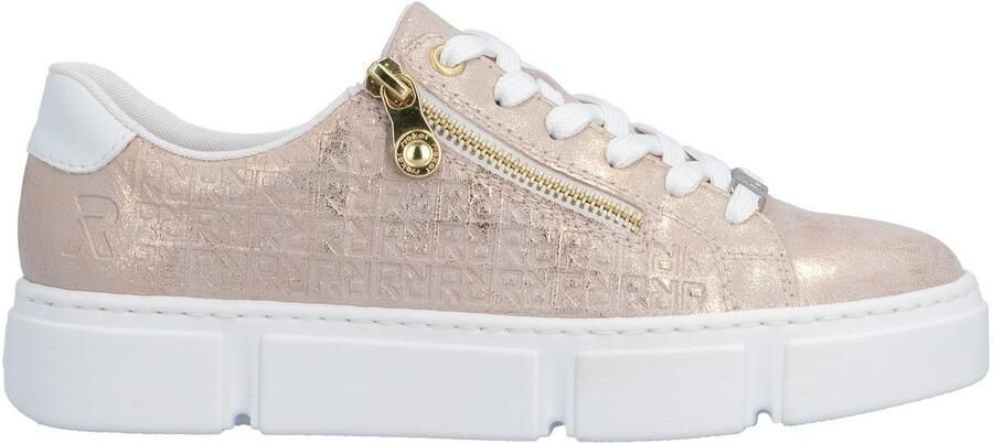 Rieker Plateausneakers vrijetijdsschoen lage schoen veterschoen met rits - Foto 7