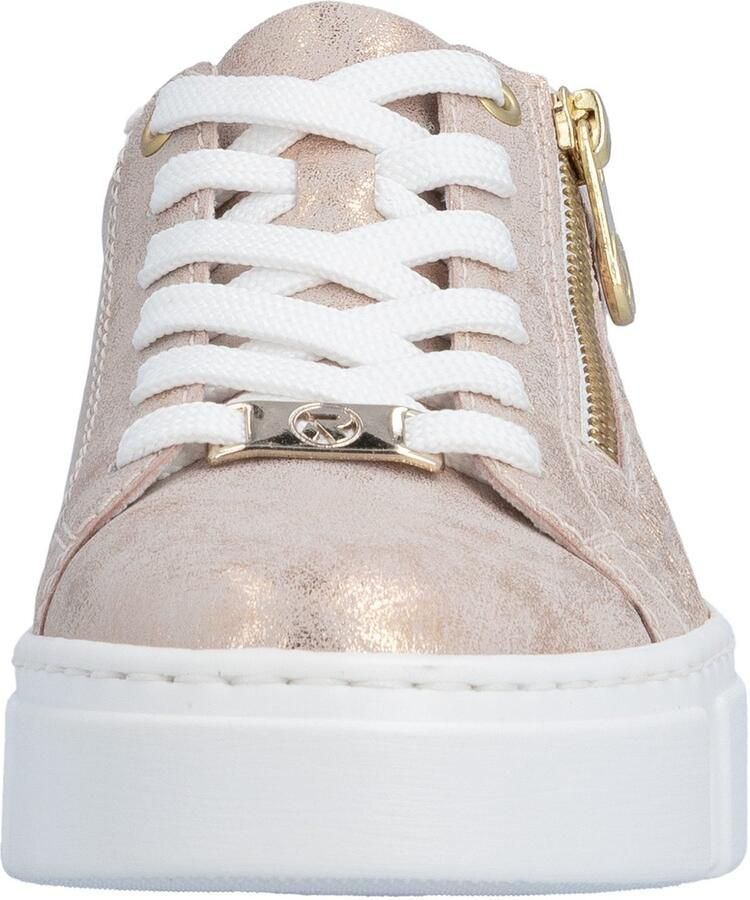 Rieker Plateausneakers vrijetijdsschoen lage schoen veterschoen met rits - Foto 4