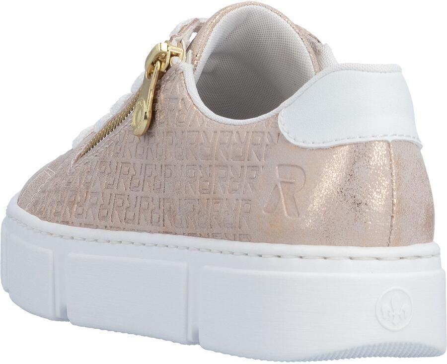Rieker Plateausneakers vrijetijdsschoen lage schoen veterschoen met rits - Foto 5