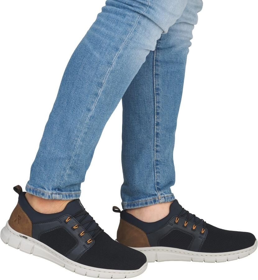 Rieker Slip-on sneakers Instapper halfhoge schoen vrijetijdsschoen met elastiek om in te stappen - Foto 3