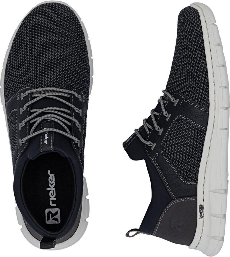 Rieker Slip-on sneakers Instapper halfhoge schoen vrijetijdsschoen met elastiek om in te stappen - Foto 4