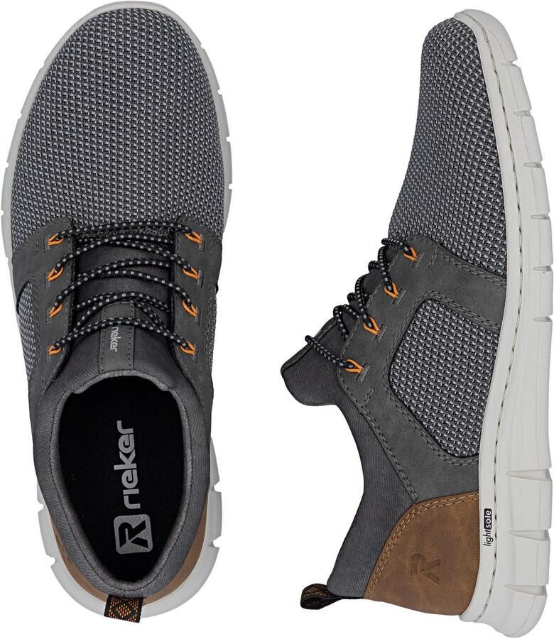 Rieker Slip-on sneakers Instapper halfhoge schoen vrijetijdsschoen met elastiek om in te stappen - Foto 5