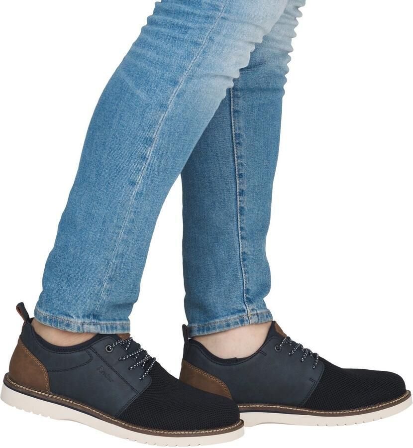 Rieker Slip-on sneakers slippers instapschoen vrijetijdsschoen met praktische aantrek lus