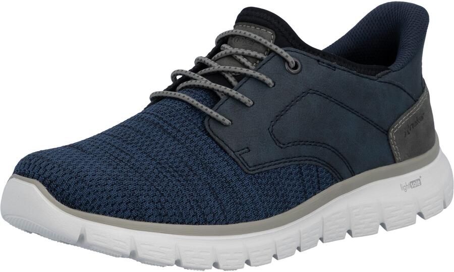 Rieker Slip-on sneakers vrijetijdsschoen lage schoen instapschoen gewatteerde hielafsluiting