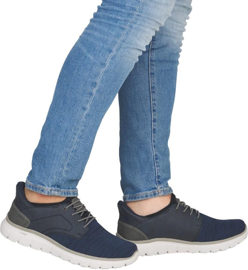 Rieker Slip-on sneakers vrijetijdsschoen lage schoen instapschoen gewatteerde hielafsluiting