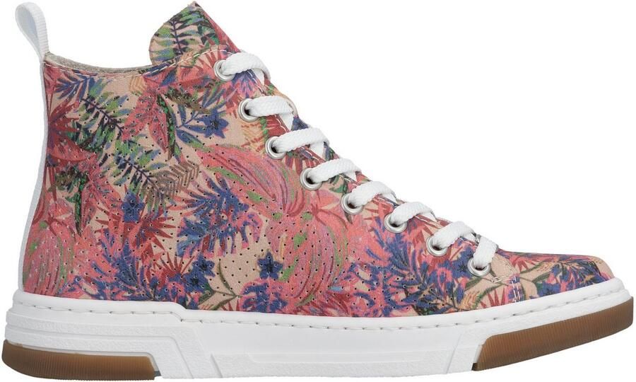 Rieker Sneakers High top sneaker Vrijetijdsschoen veterschoen met plateauzool - Foto 8