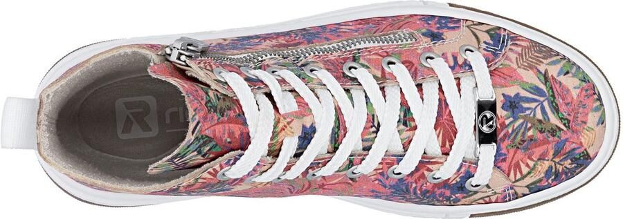 Rieker Sneakers High top sneaker Vrijetijdsschoen veterschoen met plateauzool - Foto 10