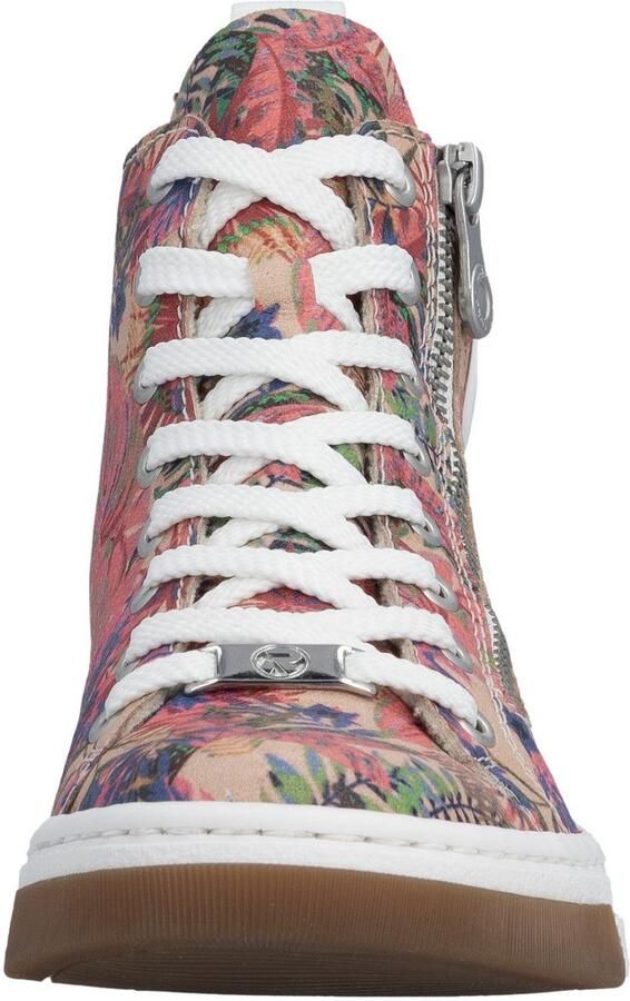 Rieker Sneakers High top sneaker Vrijetijdsschoen veterschoen met plateauzool - Foto 6