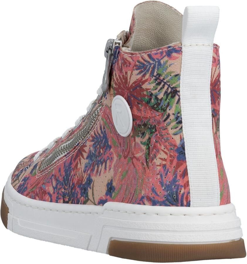 Rieker Sneakers High top sneaker Vrijetijdsschoen veterschoen met plateauzool - Foto 3
