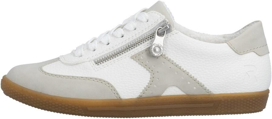 Rieker Sneakers lage schoen vrijetijdsschoen veterschoen met ritssluiting - Foto 6