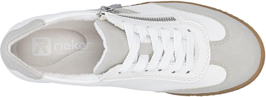Rieker Sneakers lage schoen vrijetijdsschoen veterschoen met ritssluiting - Foto 10